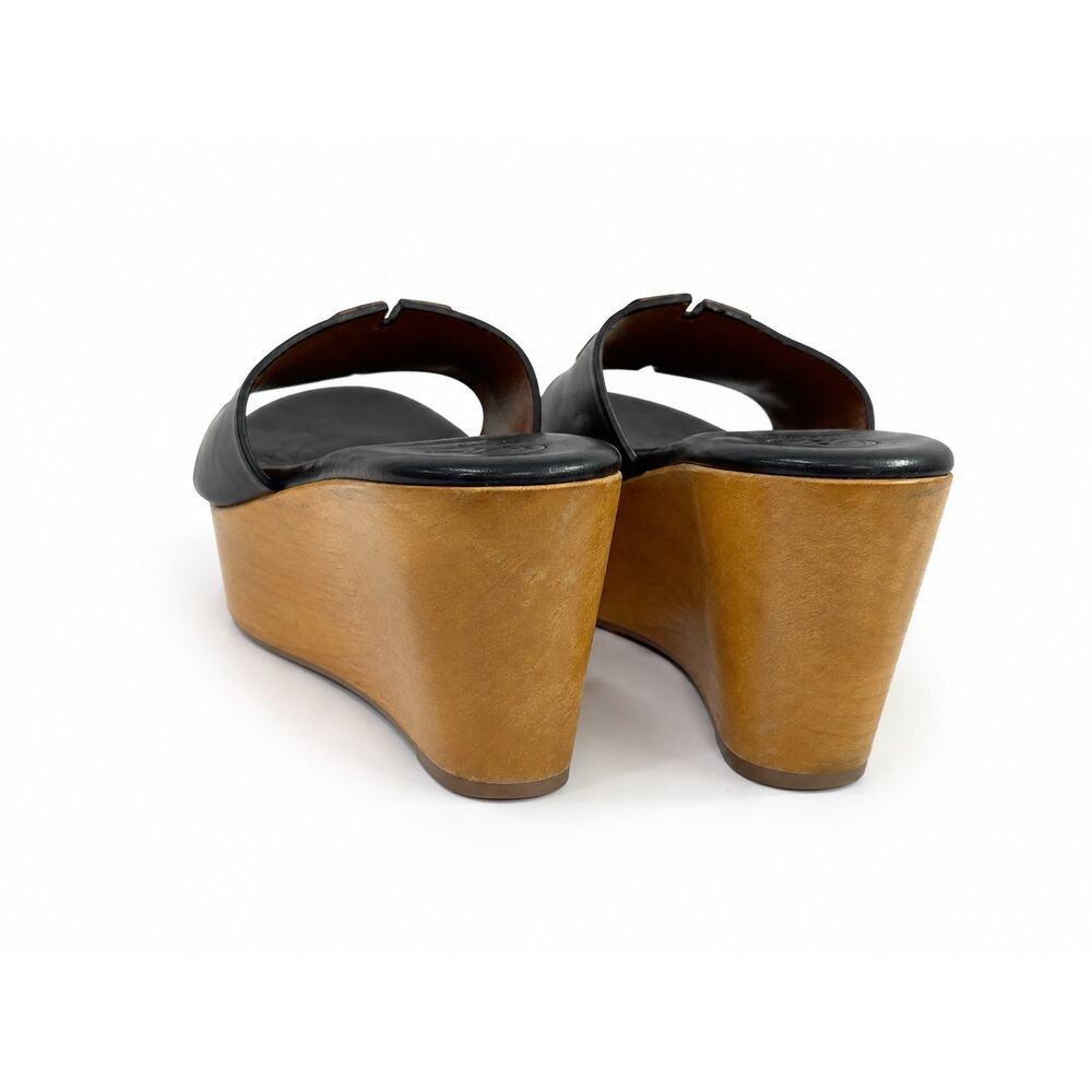 Tory Burch Women’s black leather slide sandal Size 9 # Box 913 - Picture 6 of 6